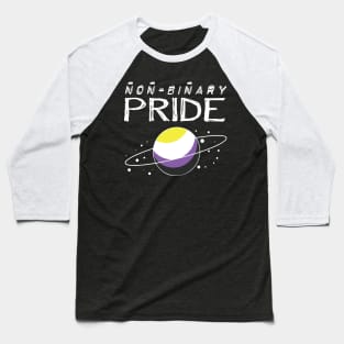 Nonbinary pride outer space planet aesthetic Baseball T-Shirt